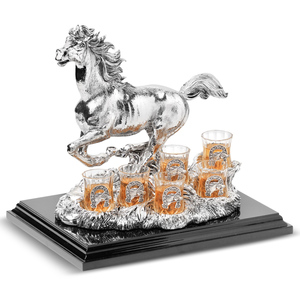 Chinelli Набор из 6 стопок "Horse" на подставке 2103100