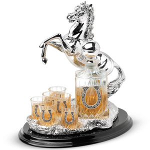 Chinelli Набор под алкоголь 7 предметов "Horse" на подставке 2103500