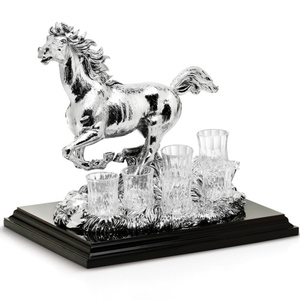 Chinelli Набор из 6 стопок "Horse" с фигуркой на подставке 2100800