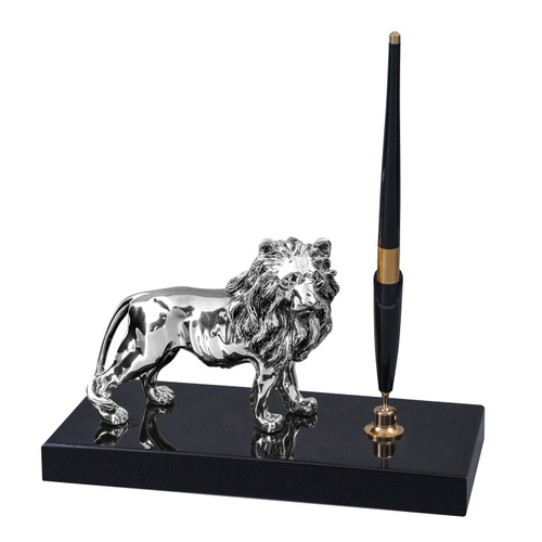 Chinelli Подставка для ручки деревянная с фигуркой льва 2113200